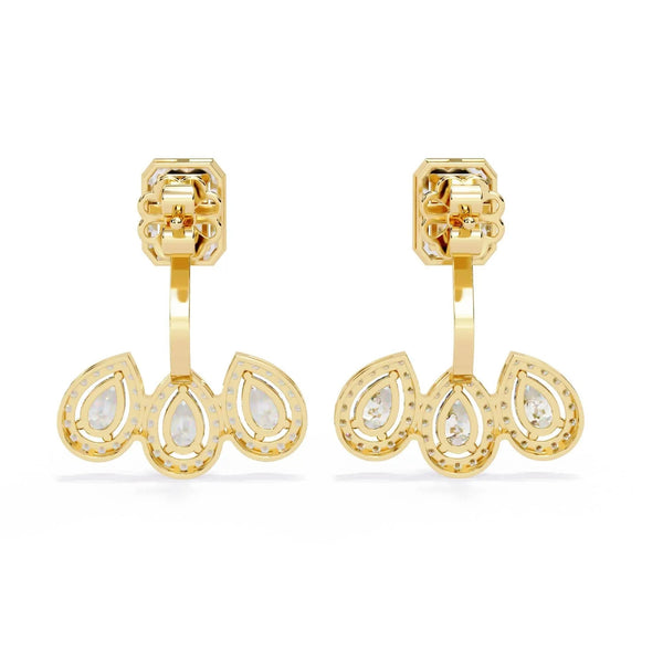 Elegant Tear Drop Diamond Earrings