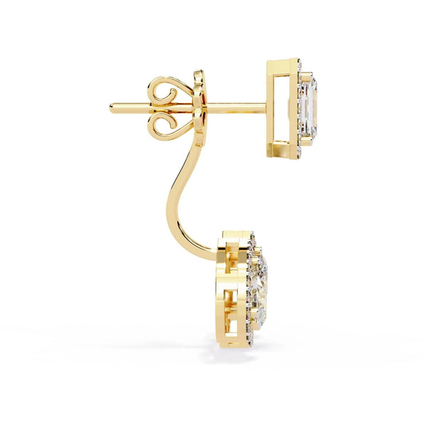 Elegant Tear Drop Diamond Earrings