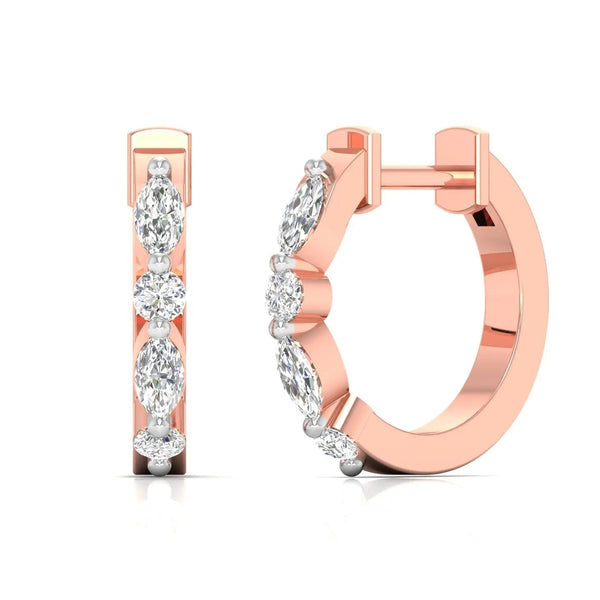 Embrace Diamond Huggie Earrings