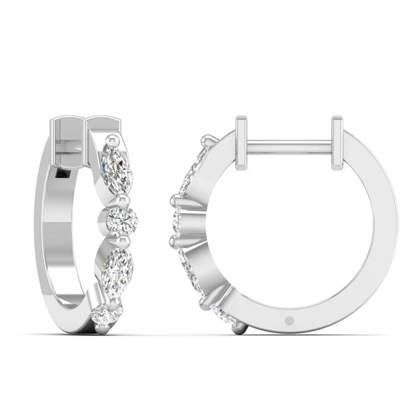 Embrace Diamond Huggie Earrings