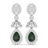 Emerald and Diamond Chandelier Earrings