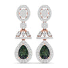 Emerald and Diamond Chandelier Earrings