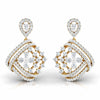 Encrusted Sides Drop Earrings