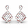 Encrusted Sides Drop Earrings