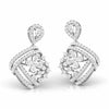 Encrusted Sides Drop Earrings