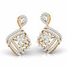 Encrusted Sides Drop Earrings