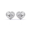 Eternal Love Heart Diamond Studs