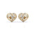 Eternal Love Heart Diamond Studs
