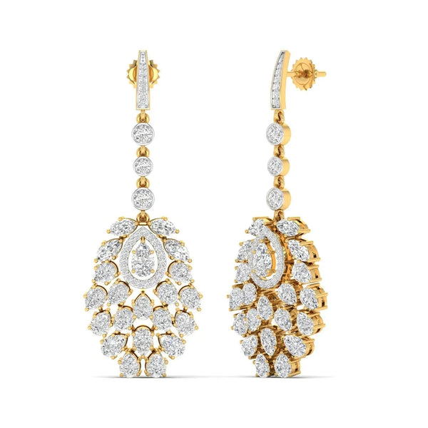 Exquisite Diamond Statement Earrings