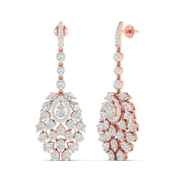 Exquisite Diamond Statement Earrings