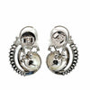 Fancy & Round Cut Diamonds & Pearl Embrace Earrings