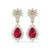 Fiery Dangler Diamond Earrings