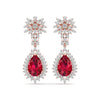 Fiery Dangler Diamond Earrings