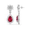 Fiery Dangler Diamond Earrings