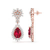 Fiery Dangler Diamond Earrings