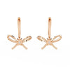 Fine Crystal Bow Earrings