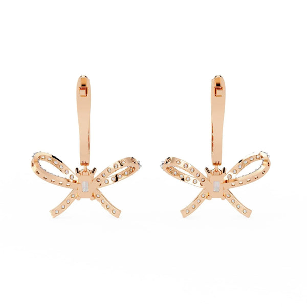 Fine Crystal Bow Earrings