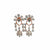 Flower Diamond Dangle Earrings
