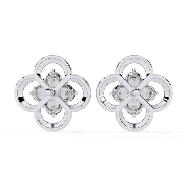 Four-Stone Clover Diamond Earrings