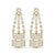 Geometric Diamond Dangle Earrings