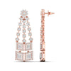 Geometric Diamond Dangle Earrings