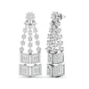 Geometric Diamond Dangle Earrings
