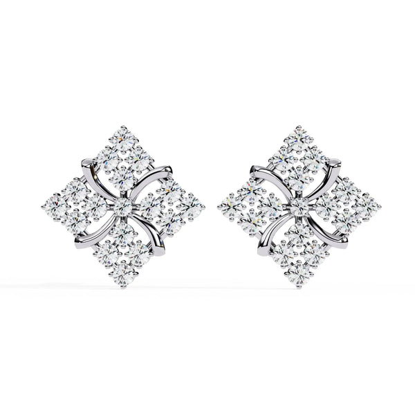 Geometric Diamond Earrings