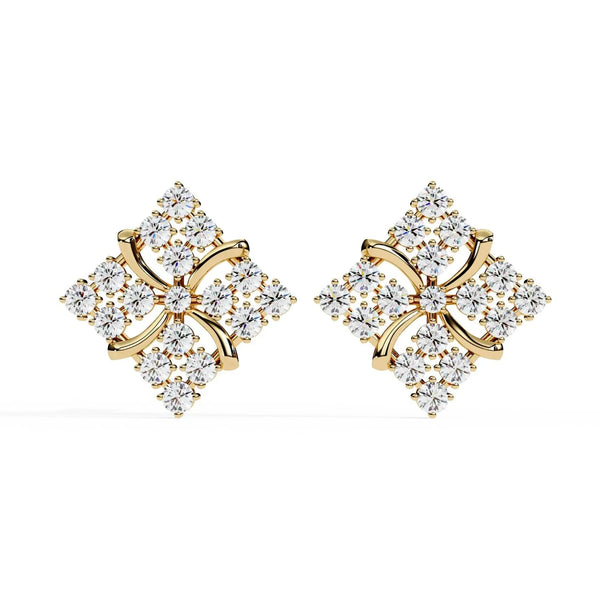 Geometric Diamond Earrings
