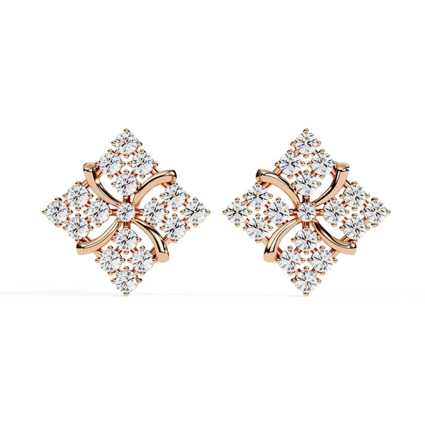 Geometric Diamond Earrings