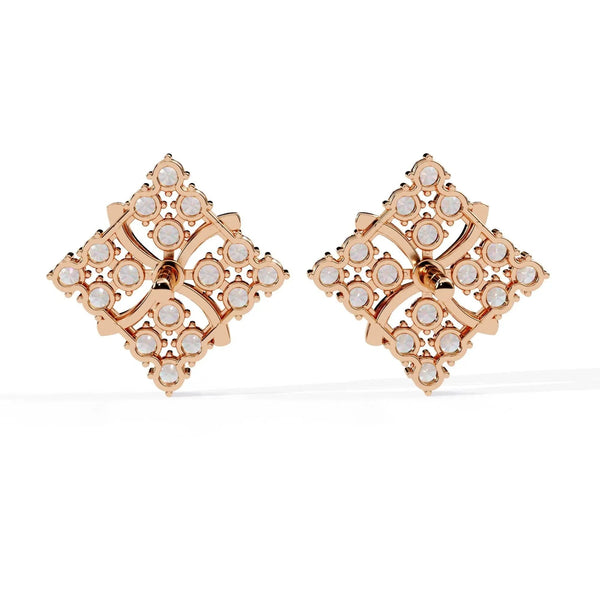 Geometric Diamond Earrings