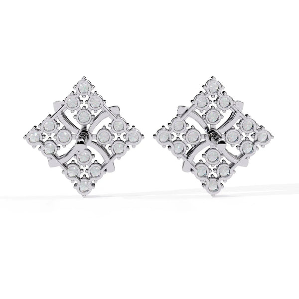 Geometric Diamond Earrings