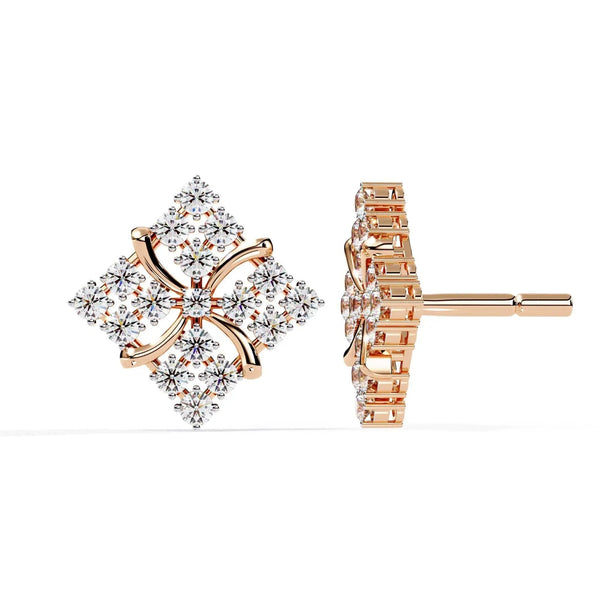 Geometric Diamond Earrings