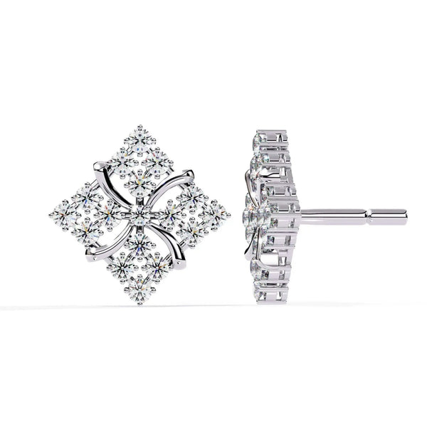 Geometric Diamond Earrings