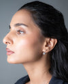 Geometric Drop Diamond Earrings
