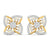 Geometric Petal Diamond Studs