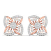 Geometric Petal Diamond Studs
