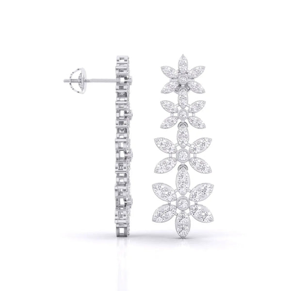 Gold Tower Diamond Dangler