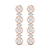 Halo Link Diamond Earrings