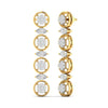 Halo Link Diamond Earrings