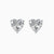 Heart Shape Diamonds Stud Earring