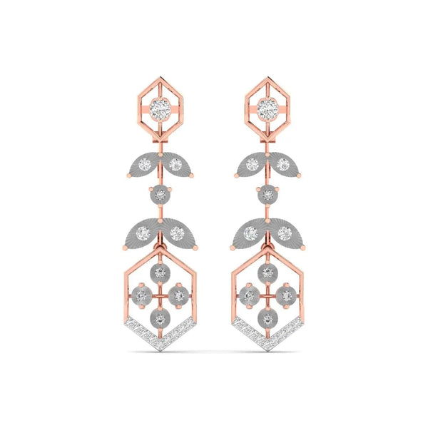 HexaGlow Dangler Diamond Earrings