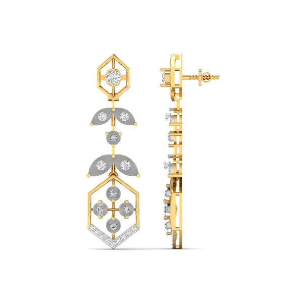 HexaGlow Dangler Diamond Earrings
