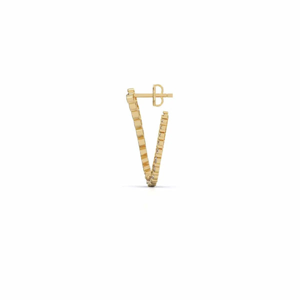 Huggie Hoop Diamond Earrings