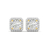 Large Diamond Halo Studs for Women