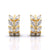 Laurel leaf Hoop Huggies Earrings