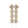 Leaf Design Drop Earrings