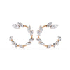 Leaf Design Hoop Earrings