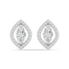 Marquise Diamond Halo Studs