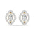 Marquise Diamond Halo Studs
