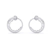 Marquise & Round Diamonds Hoop Earring